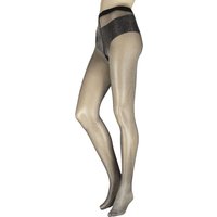 1 Pair Falke 30 Denier Glitter Shimmer Tights Silver Small Medium