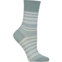 1 Pair Sunset Stripe Sensitive Lyocell Socks Light Jade 2.5 5