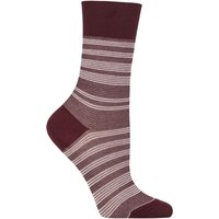 1 Pair Sunset Stripe Sensitive Lyocell Socks Claret 2.5 5