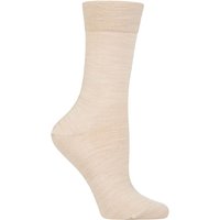 1 Pair Linen Sensitive Berlin Merino Wool Left Right Comfort Cuff Socks 5.5 8