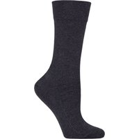 1 Pair Sensitive London Left Right Comfort Cuff Cotton Socks Dark Blue Melange 5.5 8