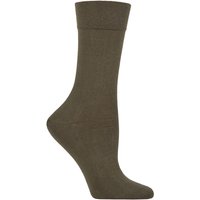 1 Pair Falke Sensitive London Left Right Comfort Cuff Cotton Socks Military 2.5 5