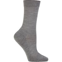 1 Pair Climawool Recycled Yarn Socks Light Grey 5.5 6.5