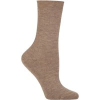1 Pair No 1 85% Cashmere Socks Nutmeg Melange 2.5 3.5