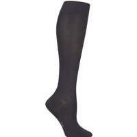 1 Pair Falke Cotton Touch Knee High Socks Graphite 5.5 8