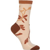 1 Pair Falke Garden Villa Cotton Socks Rosewood 41 42