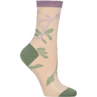 1 Pair Falke Garden Villa Cotton Socks Sage 37 38