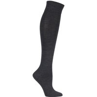 1 Pair Anthracite Sensitive Berlin Merino Wool Left Right Knee High Socks 5.5 8