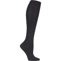 1 Pair Anthracite Soft Merino Wool Knee High Socks 5.5 6.5