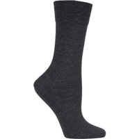 1 Pair Anthracite Sensitive Berlin Merino Wool Left Right Comfort Cuff Socks 5.5 8