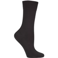 1 Pair Dark Brown Sensitive Berlin Merino Wool Left And Right Comfort Cuff Socks Ladies 2.5-5 Ladies - Falke