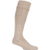 1 Pair Oatmeal Birkdale Cotton Cushioned Knee High Golf Socks 12 14