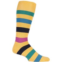 1 Pair Marigold Bold Broad Stripe Cotton Socks 7 11