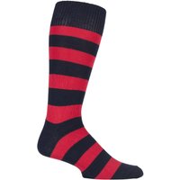 1 Pair Rich Brigade Bold Broad Stripe Cotton Socks 7 11