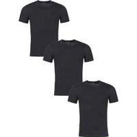 3 Pack Plain Cotton Stretch Round Neck T Shirts Small