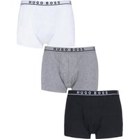 3 Pack Plain Cotton Stretch Trunks Large