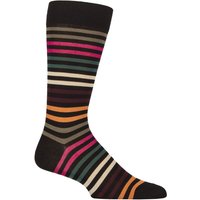 1 Pair Kilburn Striped Cotton Lisle Socks 7.5 9.5