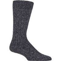 1 Pair Rye Eco Luxe Ribbed Cotton Socks Sea 7.5 9.5