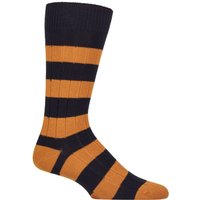 1 Pair Pantherella Selsey Striped Ribbed Leisure Socks 10 12