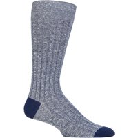 1 Pair Hamada Cotton Linen Blend Socks 7.5 9.5