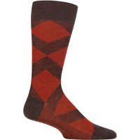 1 Pair Abdale Merino Wool Argyle Socks Dark Mix 10 12