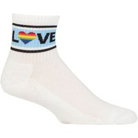 1 Pair Love Cotton Gym Socks One