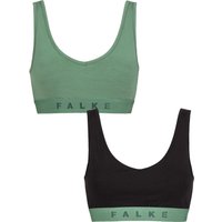 2 Pack Falke Daily Comfort Cotton Bralette Green S