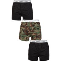3 Pair Stretch Cotton Slim Fit Boxers Camo S