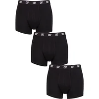 Mens 3 Pack CR7 Cotton Trunks Black Large