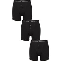 3 Pack William Button Front Cotton Boxer Shorts XXXXXL
