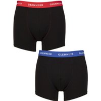 2 Pack Glenmuir Cotton Modal Blend Trunks Blue Red