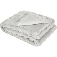 Heat Holders Snuggle Ups 3.7 TOG Faux Fur Luxury Blanket Light Grey 160cm x 200cm
