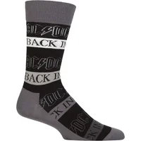 SOCKSHOP Music Collection 1 Pair AC/DC Cotton Socks Back In Black One Size