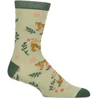 1 Pair Fair Trade Indian Inspired Bamboo Socks Tigers 7