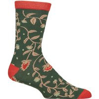 1 Pair Fair Trade Indian Inspired Bamboo Socks Flowers 7