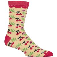 1 Pair Shared Earth Bamboo Cherries Socks 7 12