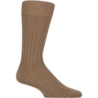1 Pair Merino Wool Ribbed Leisure Socks Dark M