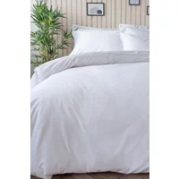 Lazy Panda 300 Thread Count Bamboo Duvet Cover White Double