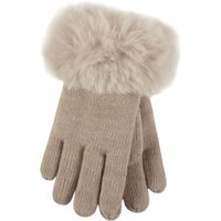 1 Pair Heat Holders Hollis Faux Fur Gloves Oat M L