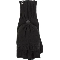 Mens and Women's 1 Pack SOCKSHOP Heat Holders Converter Mittens Black Mens L/XL Womens XL