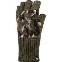 1 Pair 3.2 Tog Heatweaver Yarn Fingerless Gloves Camo One