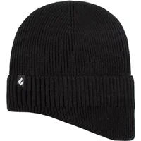 Mens 1 Pack SOCKSHOP Heat Holders Expedition Drop Neck Hat Black One Size