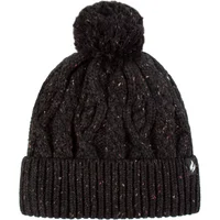 Women's 1 Pack SOCKSHOP Heat Holders Salzburg Cable Knit Hat Black One Size