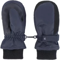 Kids 1 Pair SOCKSHOP Heat Holders Snowday Performance Mittens Navy 3-6 Years