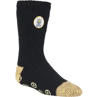 1 Pair Black Jailbird Minions Slipper Socks Kids Unisex 9-12 Kids (4-7 Years) - Heat Holders