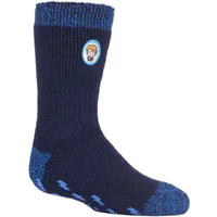 1 Pair Navy Harry Potter Thermal Socks with Grips Kids Unisex 9-12 Kids (3-8 Years) - Heat Holders