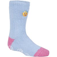 1 Pair Emoji Angel Face Slipper Socks 9 12