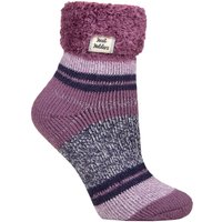 1 Pair Sleep Turn Over Cuff Socks Halda Mulberry 4 8