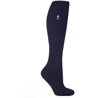 Women's 1 Pair SockShop Long Heat Holders 2.3 TOG Thermal Socks Navy 4-8