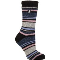1 Pair SOCKSHOP 2.3 TOG Patterned Thermal Socks Geneva Multi Stripe Denim 4 8